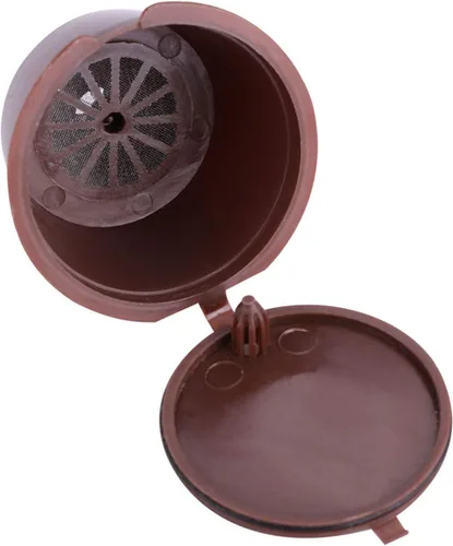 Vista 6 de Juego de 5 filtros de café recargables compatibles con cápsulas de café Dolce Gusto compatibles con Nescafe Dolce Gusto cápsula reutilizable