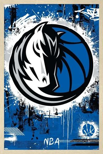 Vista 7 de Trends International NBA Dallas Mavericks - Póster de pared con logotipo Maximalist 23