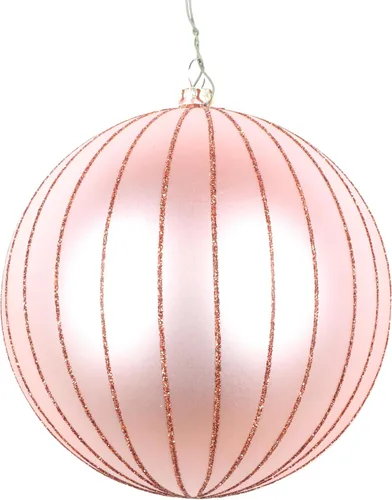 Vista 42 de Vickerman Adorno navideño de bola de avena mate con purpurina de 5 pulgadas. Incluye 4 piezas por bolsa.