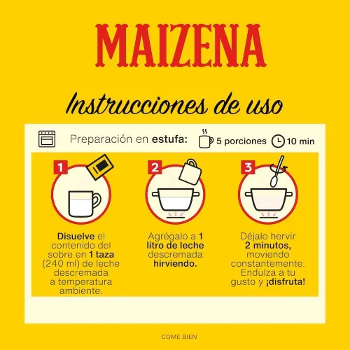 Vista 4 de Maizena Pack de 9 piezas diferentes sabores Mexicana Maizena Almidón de maíz sin flvrd