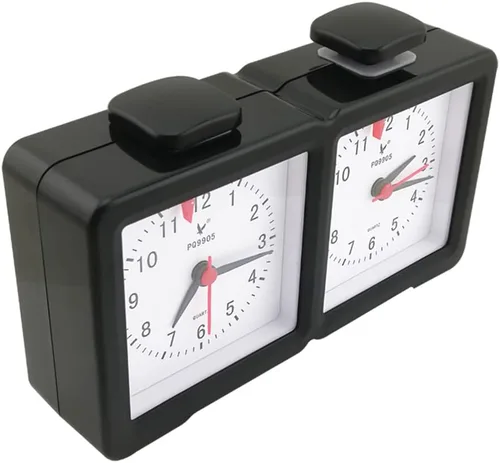 Vista 6 de Reloj de ajedrez cuarzo analógico electrónico reloj de ajedrez cuenta hacia arriba temporizador de juego Temporizador de juego I-go temporizador