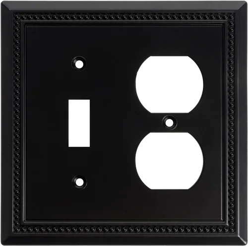 Vista 38 de Henne Bery Sunken Pearls - placa decorativa de pared, placa decorativa de pared, tapa de salida de la placa del interruptor, aleación de zinc sólida