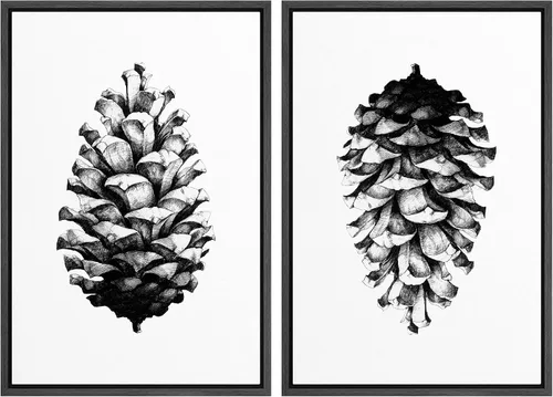 Vista 130 de SIGNWIN Lienzo enmarcado para pared, ilustraciones abstractas texturizadas en tonos beige terrosos, arte moderno, decorativo, contemporáneo
