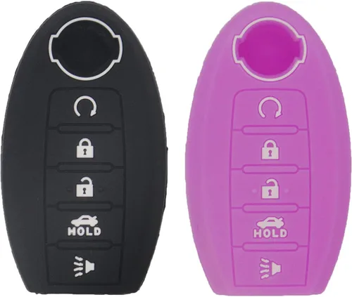 Vista 9 de LemSa Funda protectora de silicona para llavero de 5 botones, para Nissan Rogue Maxima Altima Sedan Pathfinder Armada Murano 2016 2017 2018 2019