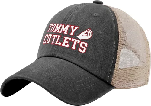 Vista 2 de Tommy Cutlets - Sombrero de camionero para mujer, divertido sombrero de malla para otoño