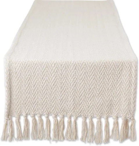 Vista 14 de DII Woven Basic - Camino de mesa Chevron de la colección de mesa, 15 x 72 pulgadas, gris