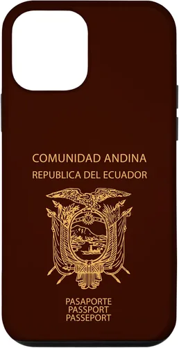Vista 7 de Funda para iPhone 12 Pro Max Ecuador, pasaporte de Ecuador, bandera de Ecuador