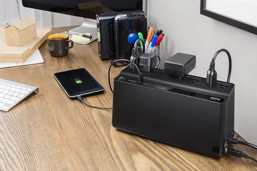 Vista 8 de APC UPS Batería de reserva y protector de sobretensiones con AVR, 1500 VA, APC Back-UPS Pro (BX1500M) y batería de reserva y protector