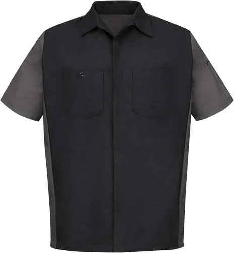 Vista 3 de Red Kap Camisa Ripstop Crew para hombre, manga corta