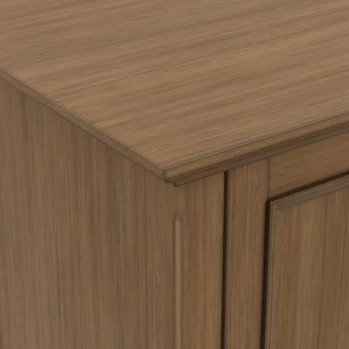 Vista 6 de SIMPLIHOME Amherst - Soporte de TV de transición de madera maciza de 72 pulgadas de ancho, estilo rústico marrón envejecido, para televisores
