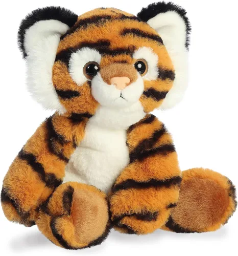 Vista 2 de Aurora® Adorable Flopsie™ Topaz Tiger™ - Animal de peluche, facilidad para jugar, compañeros intemporales, color naranja, 12 pulgadas