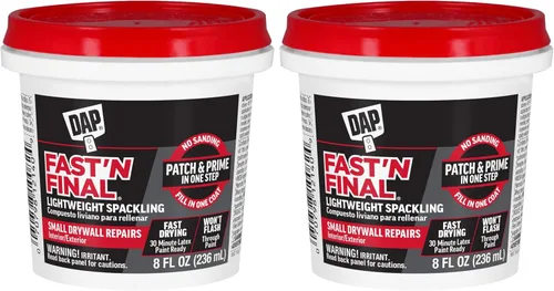 Vista 6 de DAP Fast 'N Final 7079812140 Spackling ligero, blanco, 8 onzas