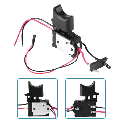 Vista 2 de Interruptor de taladro eléctrico, herramienta de energía eléctrica de 7,2 V - 24 V, batería de litio, interruptor de disparo de control de velocidad