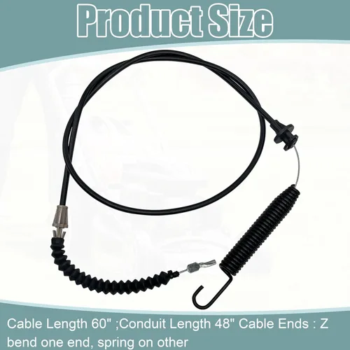 Vista 3 de Cable de compromiso de cubierta 946-04618C Cub Cadet LTX 1040 1042 1045 1046 1046M 1050KH Cortacésped