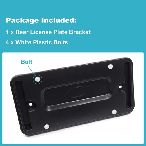 Vista 5 de Ensun LR019327 Soporte de placa de matrícula trasera para Range Rover Sport Evoque LR2 LR3 LR4