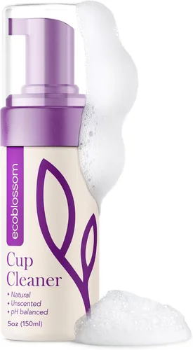 Vista 7 de EcoBlossom Limpiador de vasos menstruales – Esterilizador espumoso sin perfume para discos de silicona – Toallitas limpias, ingredientes orgánicos