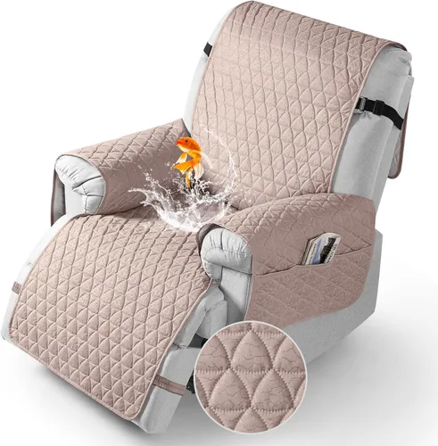 Vista 17 de TAOCOCO Funda para Sillón Reclinable 100% Impermeable - Funda para Sillón Reclinable con Gránulos Antideslizantes, Fundas para Sillas Reclinables