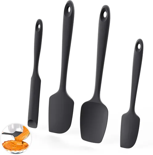 Vista 13 de U-Taste Espátulas de silicona resistentes al calor de 600ºF: Raspador de horneado de silicona flexible de grado alimentario, utensilios de cocina