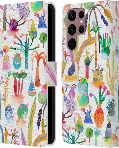 Vista 254 de Head Case Designs Officially Licensed Ninola Brushstrokes Black Summer Patterns Leather Wallet Case Compatible with Samsung Galaxy A07 4G