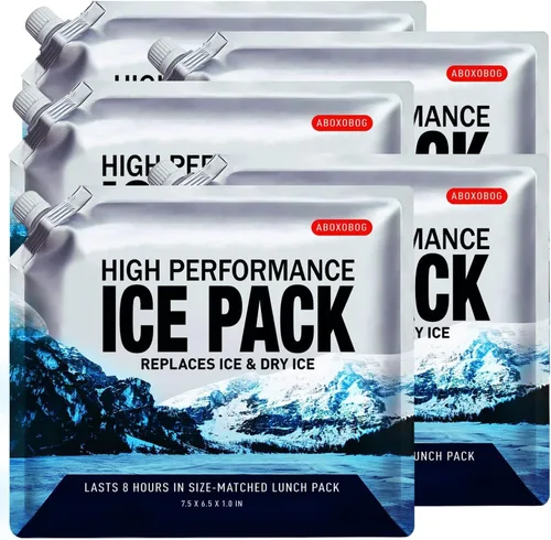 Vista 13 de Bolsas de hielo reutilizables para enfriadores, paquetes de congelador de gel de larga duración para bolsas más frías, lonchera, bolsa enfriadora