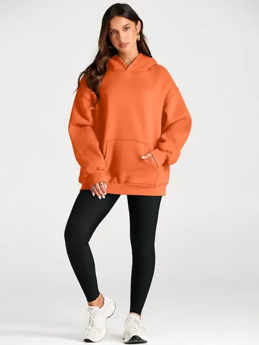 Vista 47 de Trendy Queen - Sudaderas extragrandes con capucha para mujer, suéteres de manga larga, sin botones, de vellón, de otoño, ropa de invierno