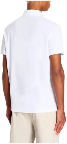 Vista 4 de Armani Exchange Polo regular de algodón piqué clásico con cremallera y logotipo Ax para hombre