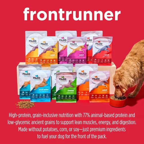 Vista 8 de Nulo Frontrunner - Alimento seco para perros, receta de carne de res alta en proteínas, cebada y cordero, croquetas naturales con granos antiguos