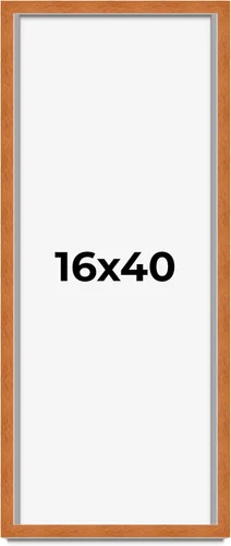 Vista 55 de Marco de 3 x 3 pulgadas de madera maciza de nuez y miel marrón con plexiglás acrílico UV, respaldo de tablero de espuma y accesorios para colgar