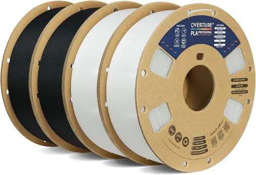 Vista 54 de Overture PLA Plus (PLA+) Filamento de 1/16 pulgadas, dureza mejorada con rollo PLA, con superficie de construcción 3D de 7.87 × 7.87 pulgadas, PLA