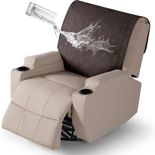 Vista 8 de VANSOFY Fundas para sillas reclinables, 100% impermeables, funda para respaldo reclinable, funda antideslizante para silla de perro, protector