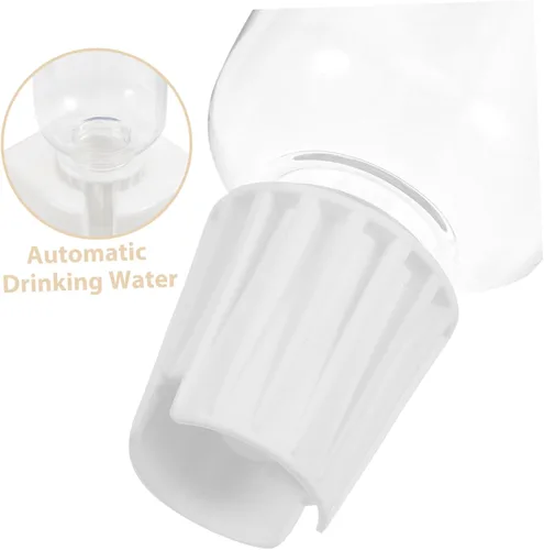 Vista 3 de Dispensador de agua de doble tazón para gatos y perros, alimentador automático para mascotas, botella de hidratación