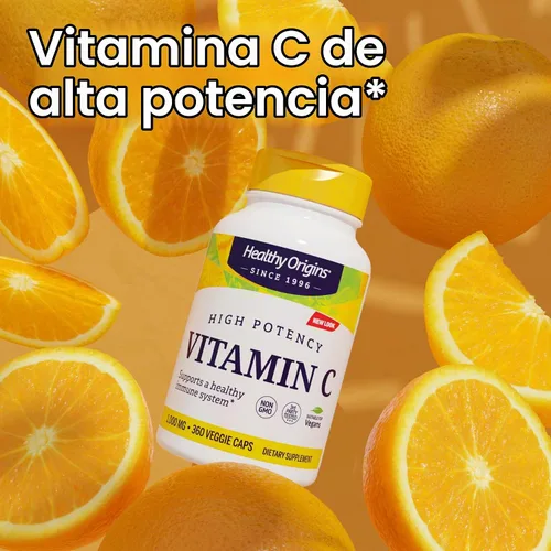 Vista 4 de Healthy Origins Vitamina C 1,000 mg, sin OMG, 360 cápsulas vegetales