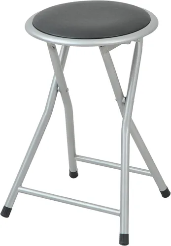 Vista 8 de Yamazen YZX-35(SB) - Silla plegable de tubo, ancho 13.0 x profundidad 16.9 x 29.5 pulgadas (13.0 x 16.9 x 29.5 in), delgada, adecuada para cualquier