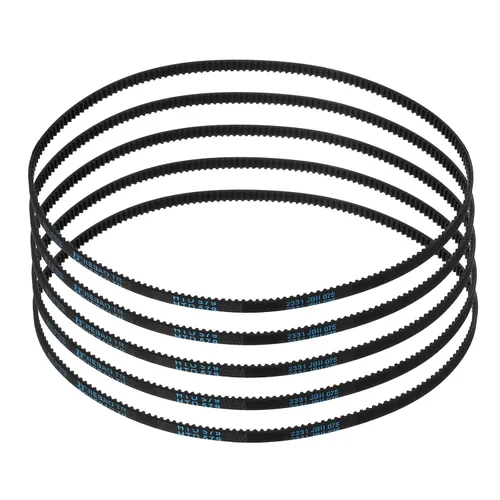 Vista 115 de uxcell 4 piezas HTD-3M Correa de Distribución de Goma 48 Dientes, Longitud de Paso 144mm x Ancho 6mm x Altura 2.4mm, Correa de Polea de Distribución