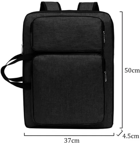 Vista 7 de PENINSULA LOVE Portafolio de arte 8K Bolsa de transporte impermeable para artistas, bolsa de mano portátil para artistas, bolsa de almacenamiento