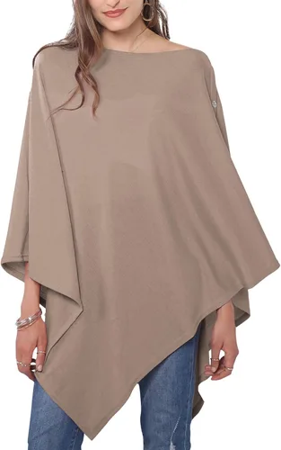 Vista 24 de MissShorthair Versatile Women's Shawl Wrap – Soft Knitted Poncho Cape Scarf for Fall Winter