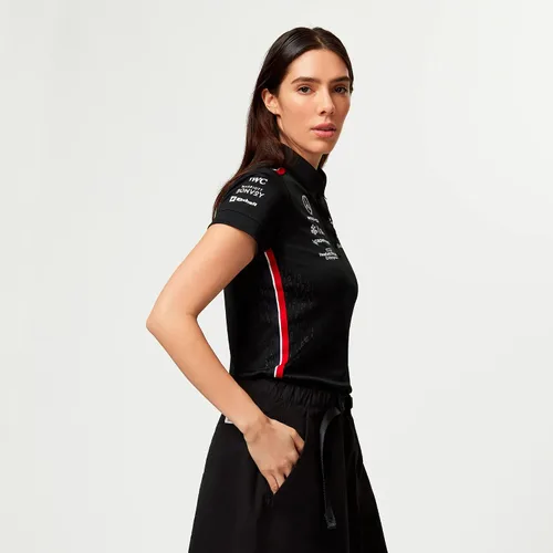 Vista 2 de Mercedes AMG Petronas Polo Team de Fórmula Uno para mujer 2023 Team - Negro - Talla: XXL