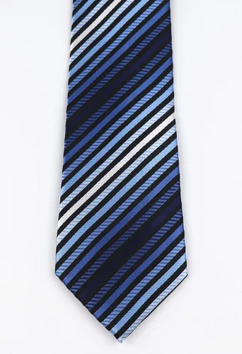 Vista 100 de Secdtie Corbata clásica de seda tejida jacquard a rayas para hombre