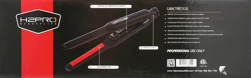 Vista 3 de H2Pro Vivace Professional - Plancha plana de cerámica de temperatura variable, 4/10 pulgadas, 2 libras