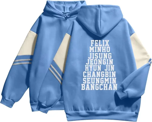 Vista 21 de Outofgas Stray Kids - Sudadera con capucha Felix Bangchan Hyunjin Jisung Changbin Minho Seungmin Jeongin Merch para mujer