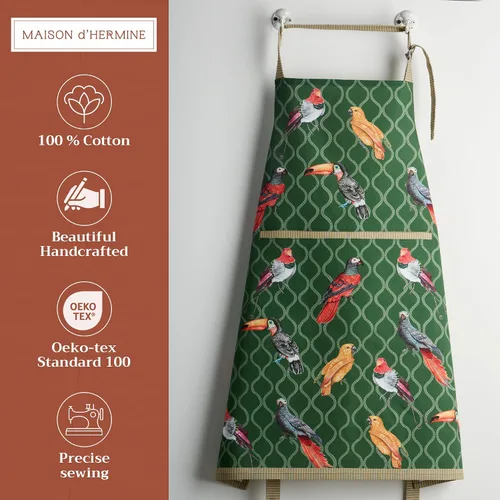 Vista 74 de Maison d' Hermine Delantales para mujer con bolsillo, 100% algodón (27.50 x 31.50 pulgadas)