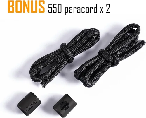Vista 6 de KeyUnity KA01 - Cuentas de paracaídas de titanio – 2 piezas de cuentas de cuchillo para patio de tierra al aire libre, accesorios EDC para pulsera
