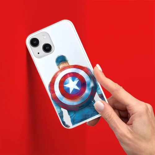 Vista 7 de ERT GROUP Funda para Xiaomi REDMI Note 10/10S Original y Oficialmente Licenciada Marvel Patrón Capitán América 002 adaptado de manera óptima a