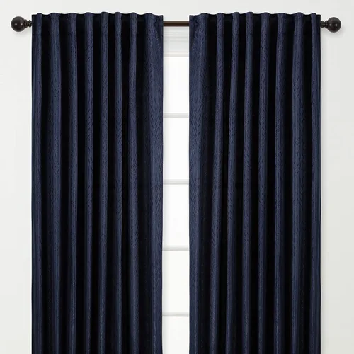 Vista 12 de Chanasya - Paneles de cortina con textura en relieve para sala de estar, dormitorio, ventana, patio, oficina, sala de estar. Cortinas para oscurecer