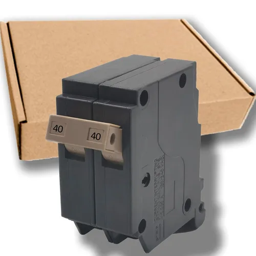 Vista 20 de Interruptor de circuito de 15 Amp, 1 polo, tipo de enchufe de 3/4 de pulgada, disyuntor de caja moldeada compatible con centros de carga OEM, 10KA