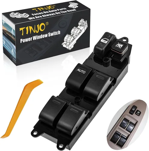 Vista 9 de Botón de interruptor de ventana eléctrica de reemplazo para lado del conductor delantero para Toyota Corolla 2002-2008 para Toyota Matrix 2003-2008