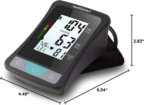 Vista 15 de HealthSmart Monitor Digital de Presión Arterial de Brazo con Manguito Automático para Brazo Superior que Muestra Presión Arterial, Frecuencia