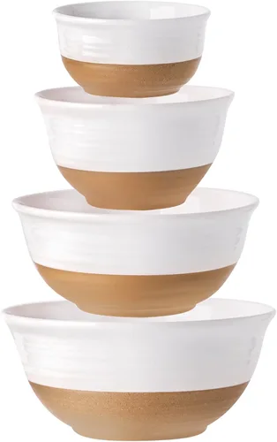 Vista 9 de HASENSE - Cuencos de sopa de cerámica y cuencos de cereal, juego de 6 cuencos de 20 onzas para cocina, juego de cuencos apilables para ramen