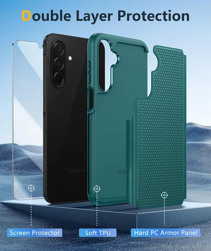 Vista 320 de FNTCASE Funda para iPhone 17 Pro: Fundas delgadas translúcidas de color azul claro compatibles con MagSafe, protección completa de la cámara