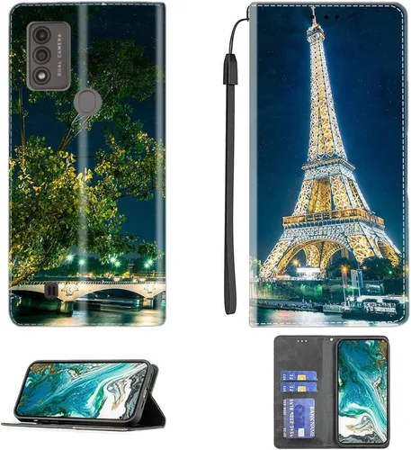 Vista 135 de jioeuinly ATT Motivate 2 - Funda compatible con ATT Motivate 2, funda con soporte abatible y cierre magnético DJS